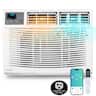 Winado - 18,000 BTU Window Air Conditioner with Heat and Dehumidifier, Wi-Fi Enabled, Energy-Efficient Window AC Unit with Remote - White