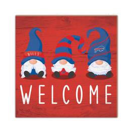 Fan Creations - Buffalo Bills 10'' x 10'' Welcome Gnomes Sign - Multicolor