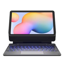 Dexnor - Keyboard Case for Samsung Galaxy Tab S6 Lite 10.4” with Keyboard Magnetic Stand, Multi-Touch Trackpad, S Pen Holder - Black