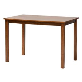 Baxton Studio - Eveline Modern Finished Wood 43-Inch Dining Table - Walnut Brown