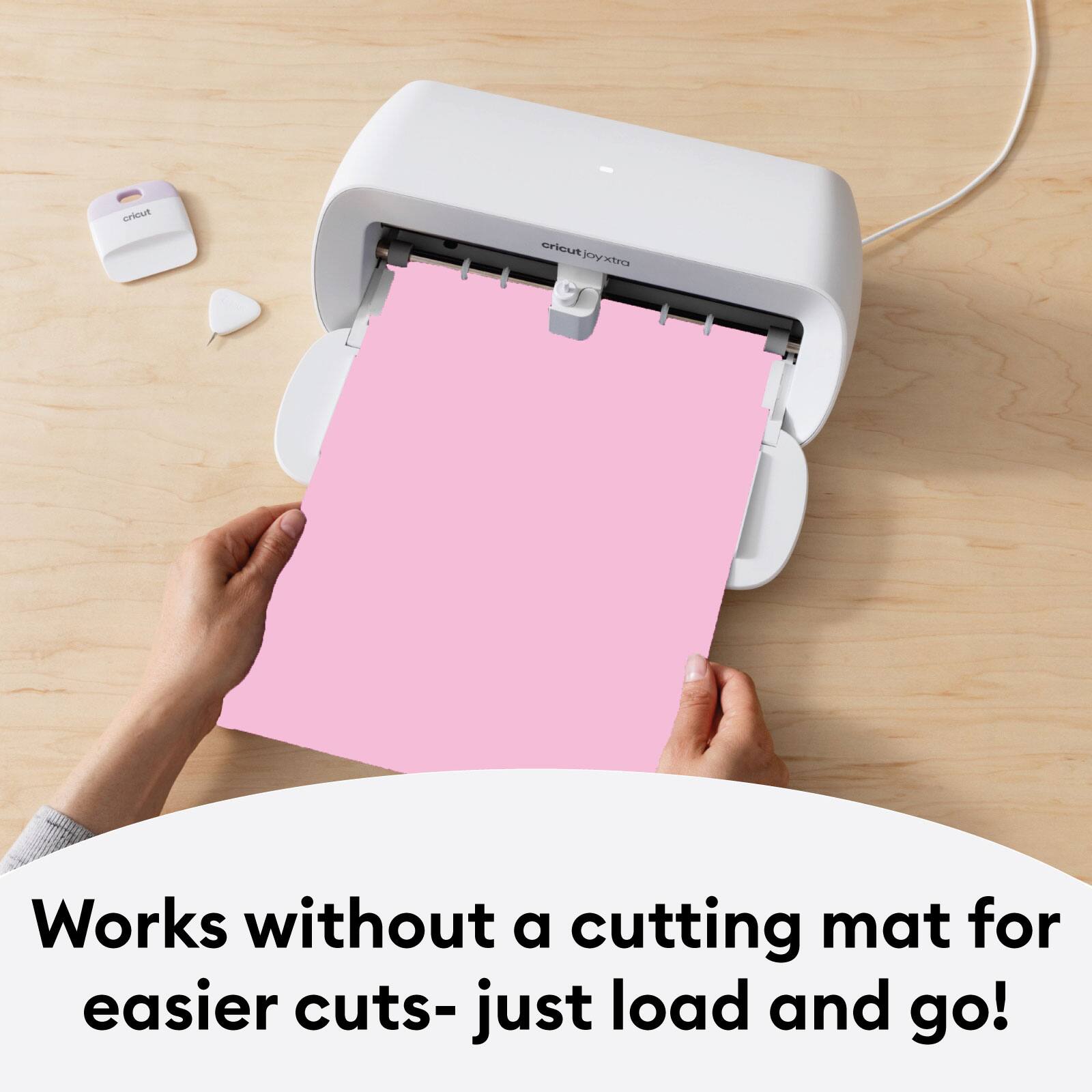 Works without a cutting mat for easier cuts- just load and go!