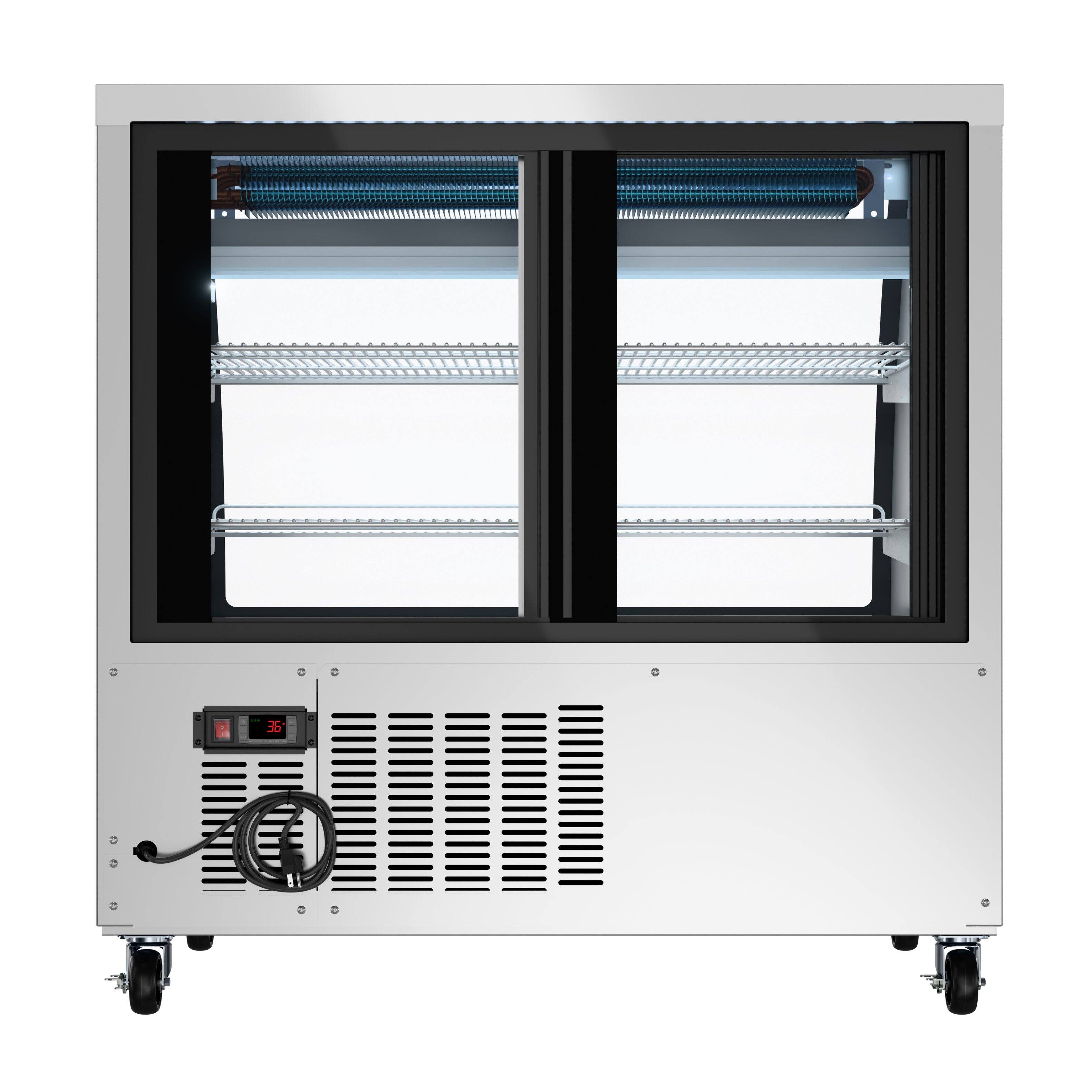 Alt View 3. Koolmore - 47 in. Deli Display Refrigerator - 18 Cu Ft. RD18C-SS - Stainless-Steel.