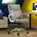 Alt View 21. Serta - Executive Office Ergonomic Chair with Layered Body Pillows - Glacial Gray - Silver.