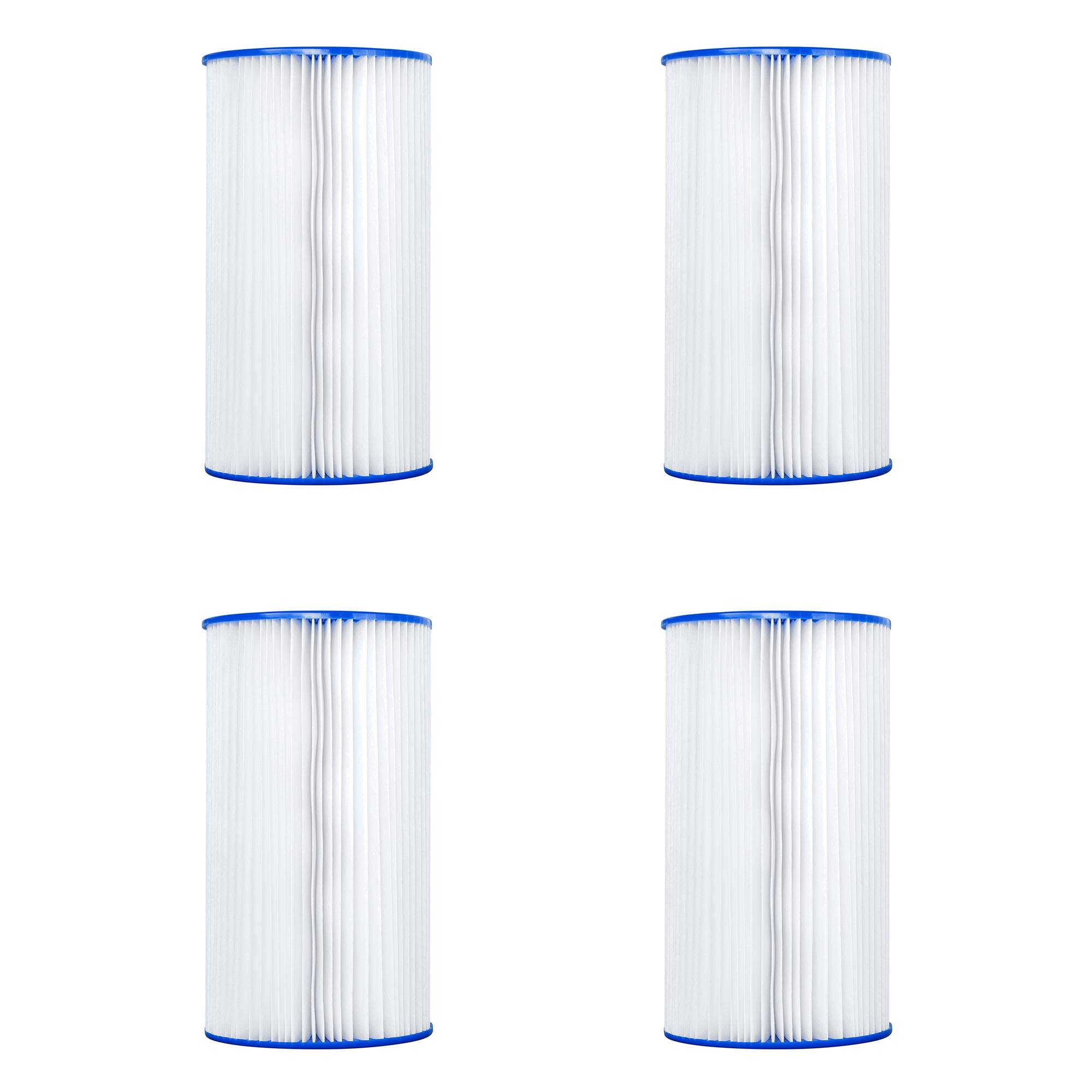 Front. Bestway - Bestway Flowclear Type IV & B Pool Filter Pump Replacement Cartridge (4 Pack).