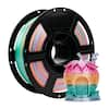 Front. Flashforge - PLA Silk Rainbow 3D Printer Filament-1.75mm-1kg (2.2 lbs) Spool - Rainbow Candy.