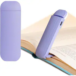 Schertz - Rechargeable Clip-On Book Light – 3 Colors, 5 Brightness Levels, Purple