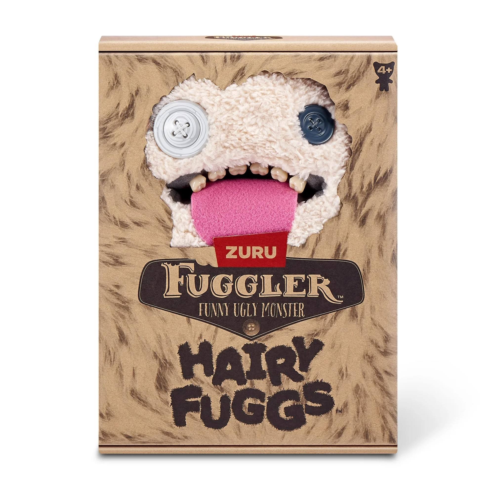 4+  
ZURU FUGGLER  
FUNNY UGLY MONSTER  
HAIY FUGGS