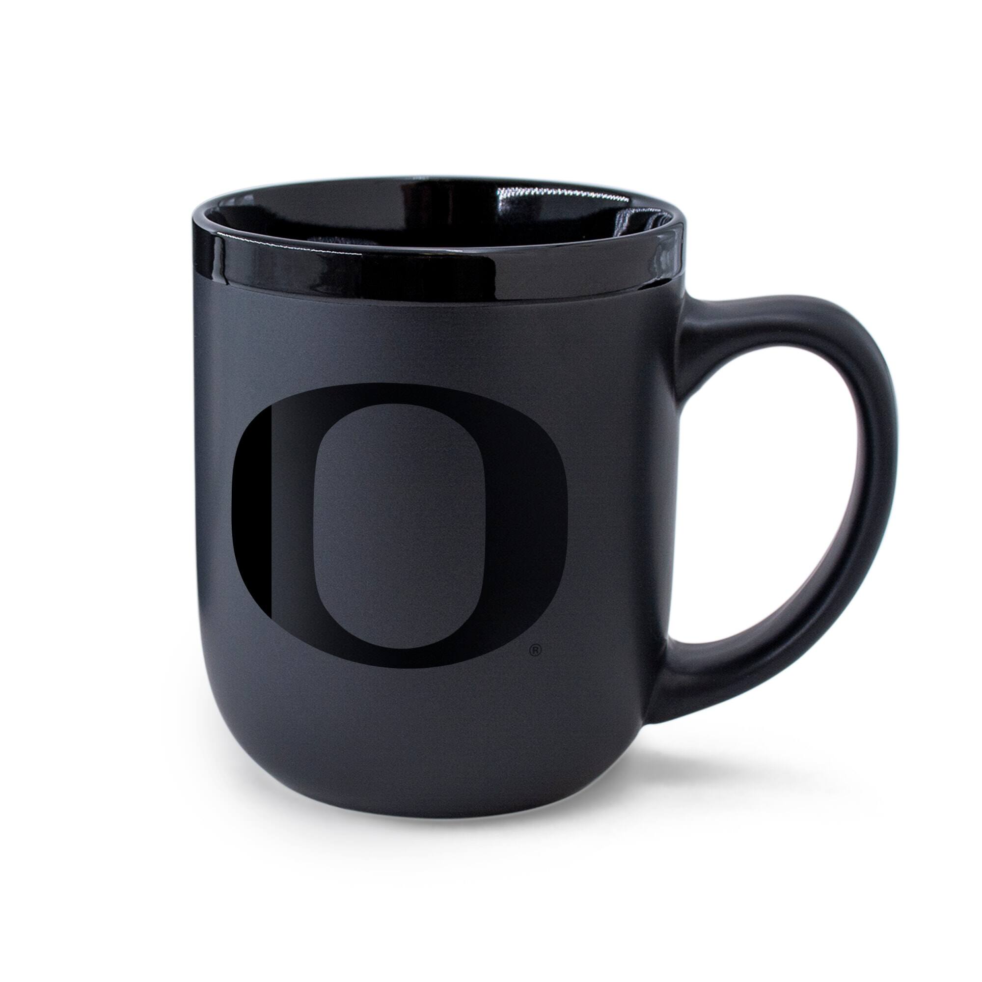 Alt View 1. WinCraft - Oregon Ducks 17oz. Ceramic Mug - Black.