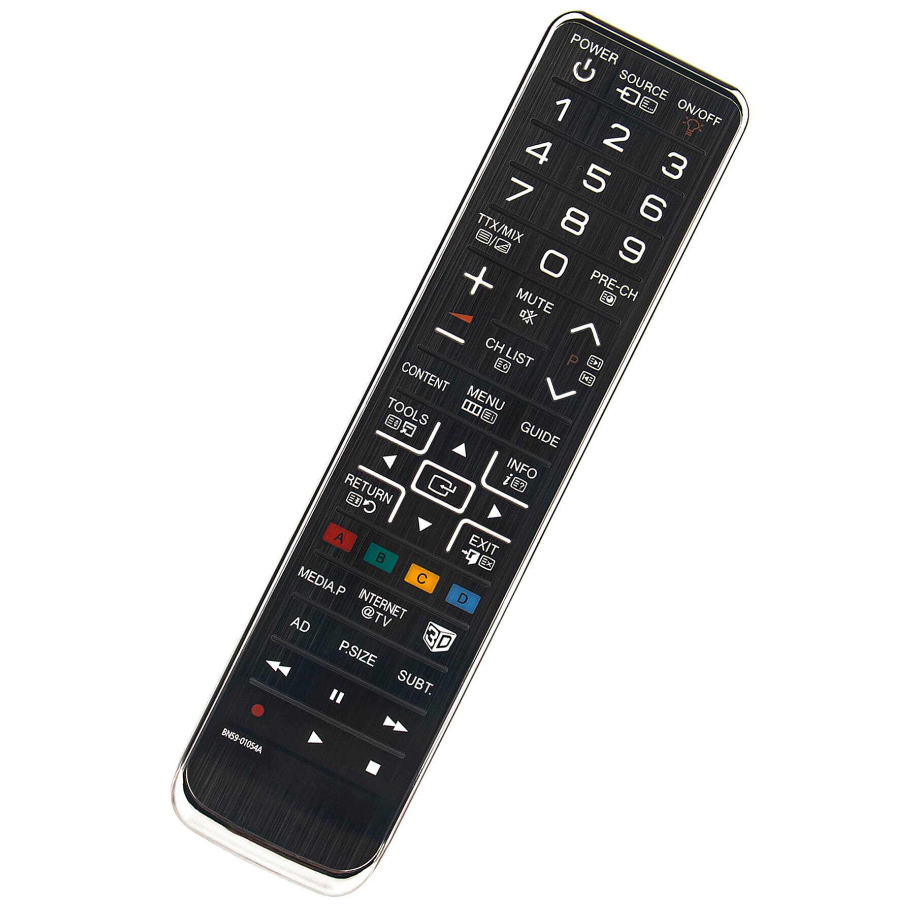 BN59-01054A

POWER SOURCE 1 ON/OFF 4 2 5 3 7 6 TTX/MIX 8 0 9 + MUTE PRE-CH CHLIST P CONTENT TOOLS . MENU H GUIDE INFO RETURN i E A EXIT B MEDIA.P C INTERNET D T AD @TV P.SIZE 3D SUBT.