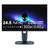 Alienware - AW2525HM 25" LCD FHD 320Hz 0.5-ms FreeSync and G-SYNC Gaming Monitor (HDMI, DisplayPort) - Black - Front_Zoom