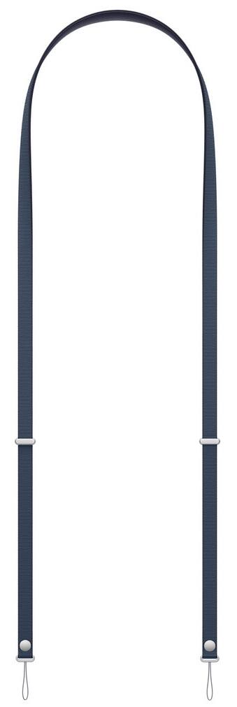 Alt View 8. Nakedcellphone - Woven Combo for iPhone 17 Pro - Tough Case + Magnetic Wallet + Crossbody Strap (Compatible with MagSafe) - Navy Blue.