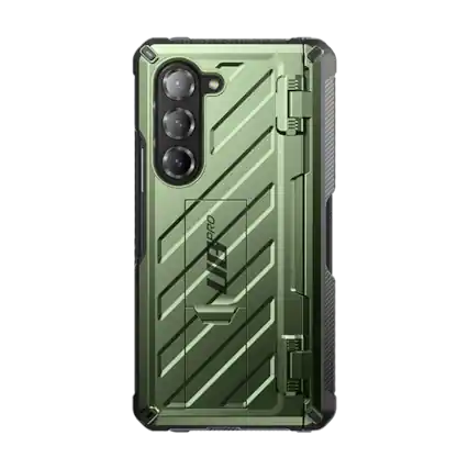 Front. SUPCASE - Unicorn Beetle Pro Rugged Case for Samsung Galaxy Z Fold6 w/ S-Pen Holder – Full-Body Protection with Screen Protector - Dark Green.