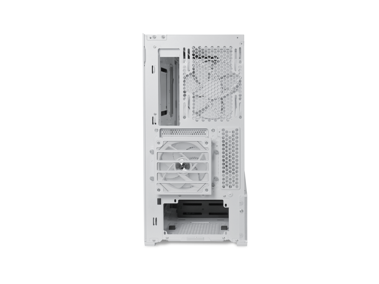 Alt View 4. Lian Li - LIAN LI LANCOOL 216RW White Steel ATX Mid Tower with 2x 16cm ARGB Fans - White.