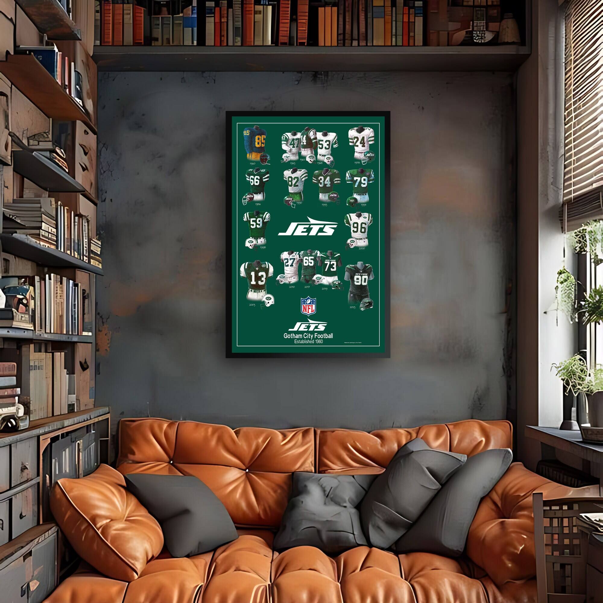 15 85 41 4 53 24 66 32 34 (1 79 59 96 JETS 13 27 65 73 90 10 NFL JETS Gotham City Football Established 1960