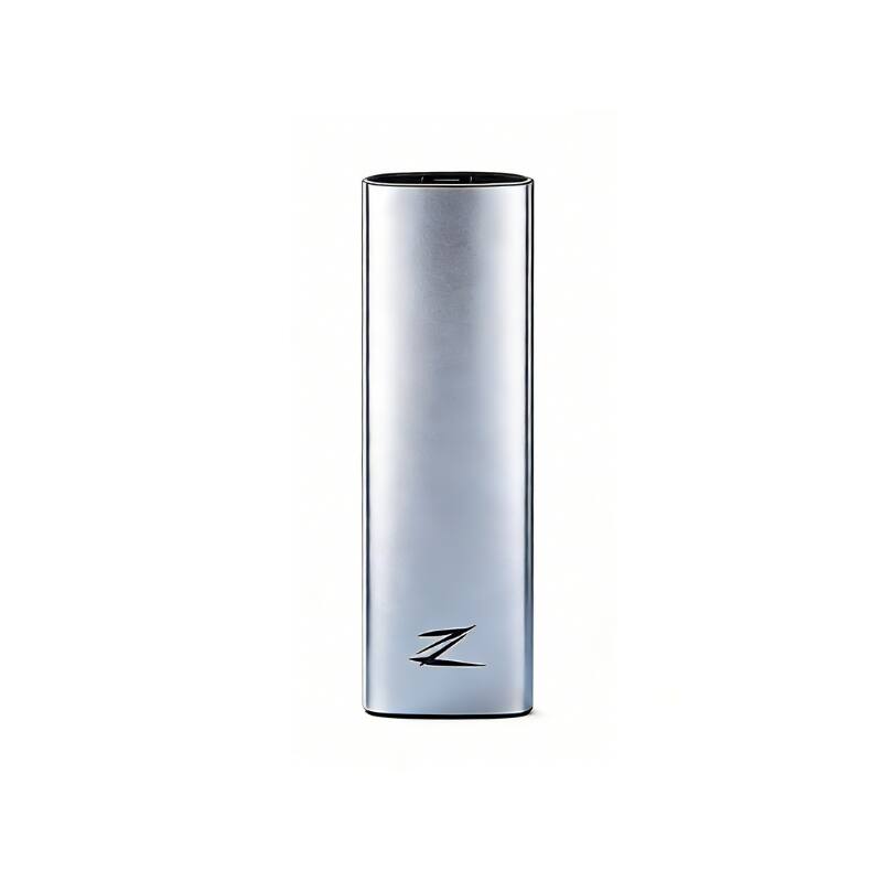 Front. Netac - Z Slim 256GB Portable SSD USB-C USB 3.1 Gen 2 – Shock Resistant, Metal Case, Up to 550MB/s - Silver.
