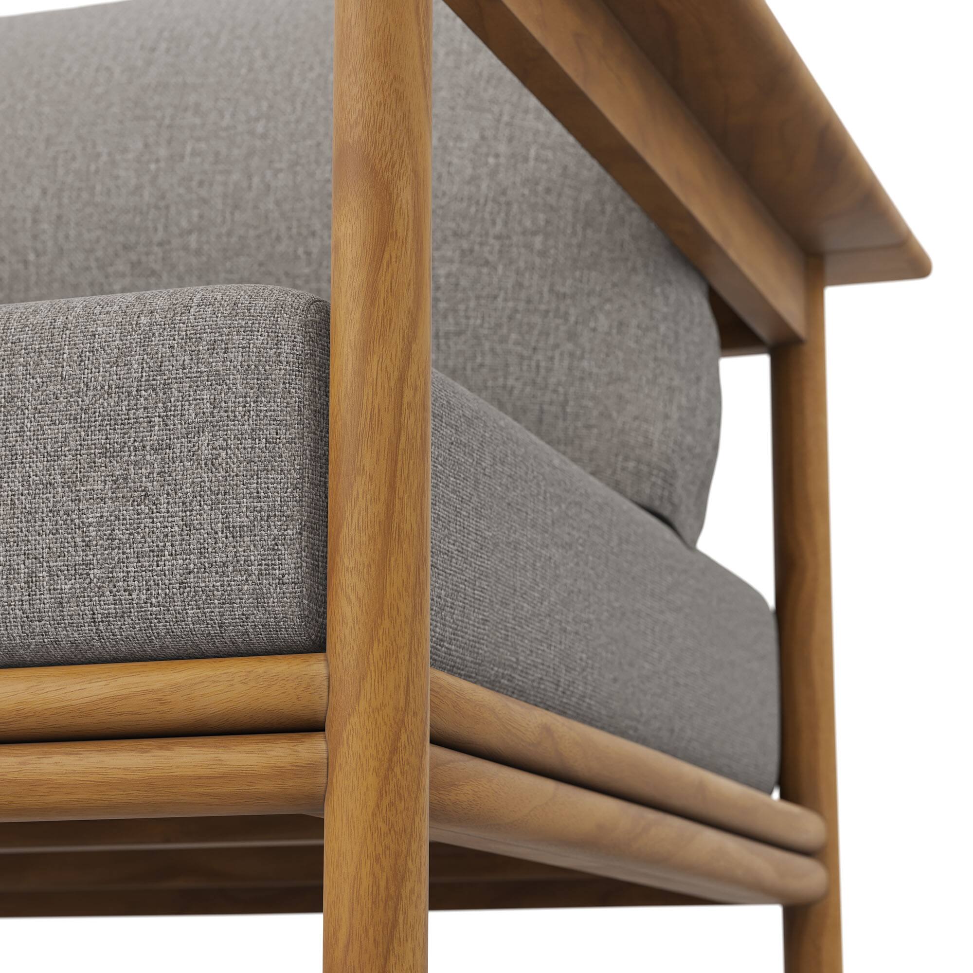 Alt View 7. Modway - Wren Outdoor Patio Teak Wood Armchair by Modway - Natural Driftwood.