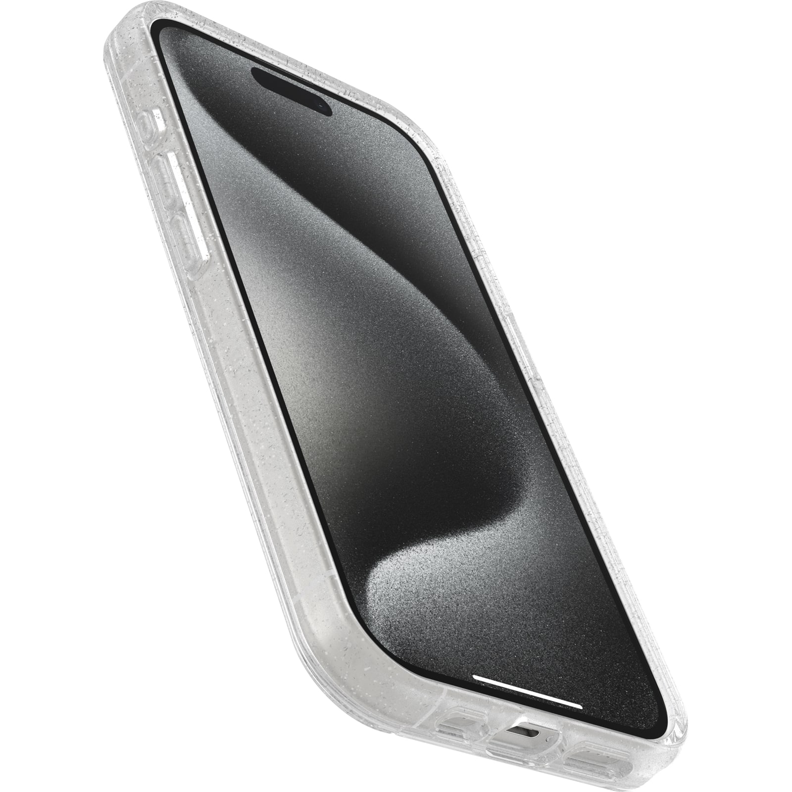Angle. OtterBox - Symmetry Series Hard Shell for MagSafe for Apple iPhone 15 Pro - Stardust.