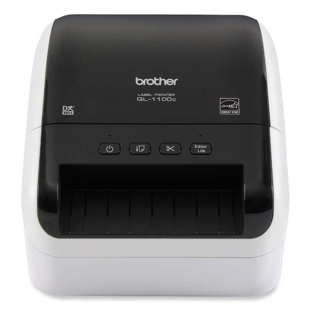 Brother - QL-1100C 6.7 in. x 8.7 in. x 5.9 in. 69 Labels Print Speed Wide Format Professional Label Printer - false