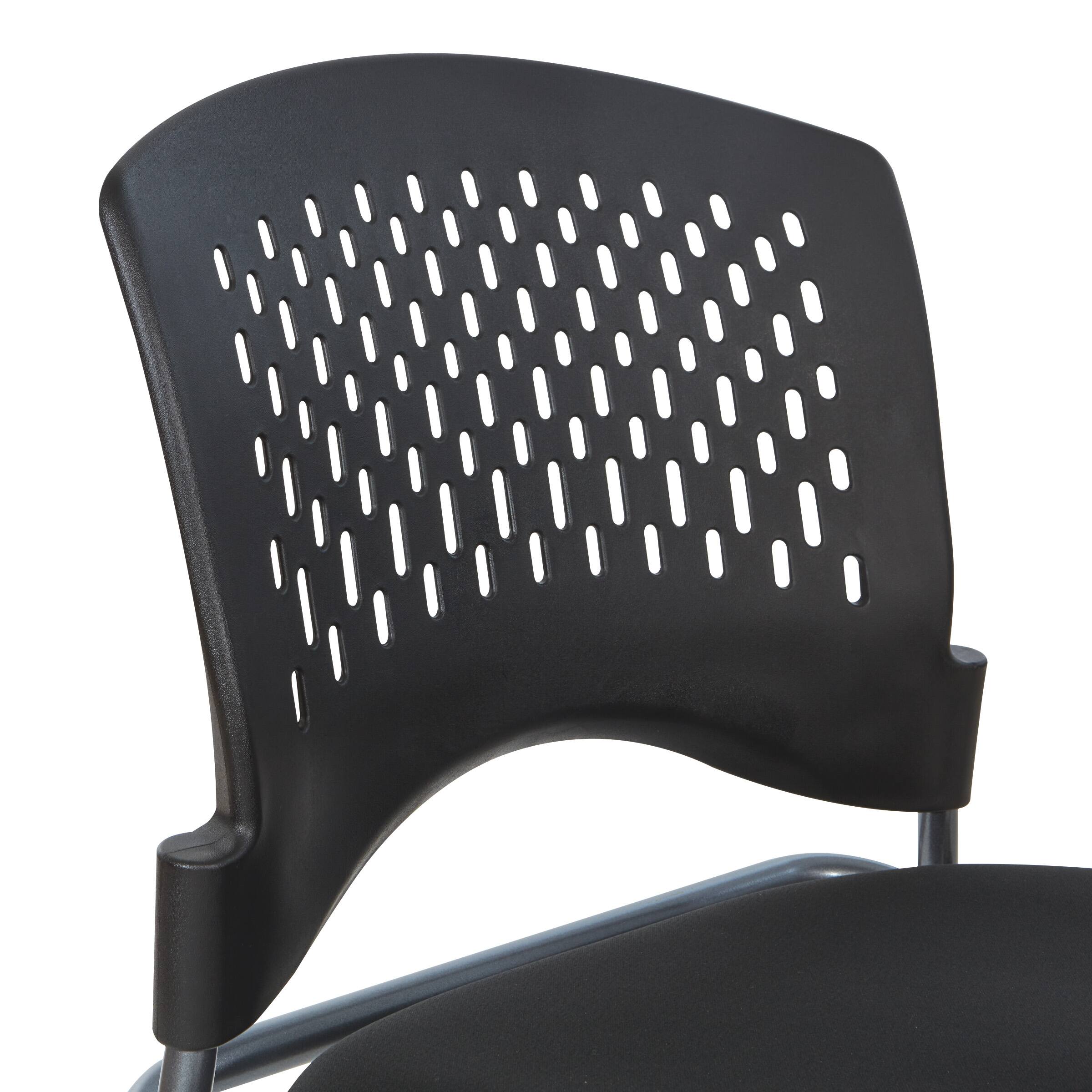 Alt View 1. Office Star Products - Soft-Flex Frame™ Folding/Nesting 2 Pack Office Visitor Chair - Coal.