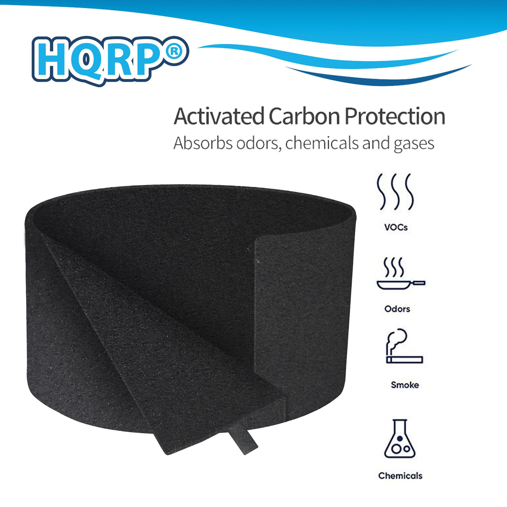 HQRP Activated Carbon Protection Absorbs odors, chemicals and gases VOCs Odors Smoke Chemicals