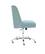 Alt View 15. Linon Home Décor - Donora Plush Fabric Adjustable Office Chair With Chrome Base - Aqua.