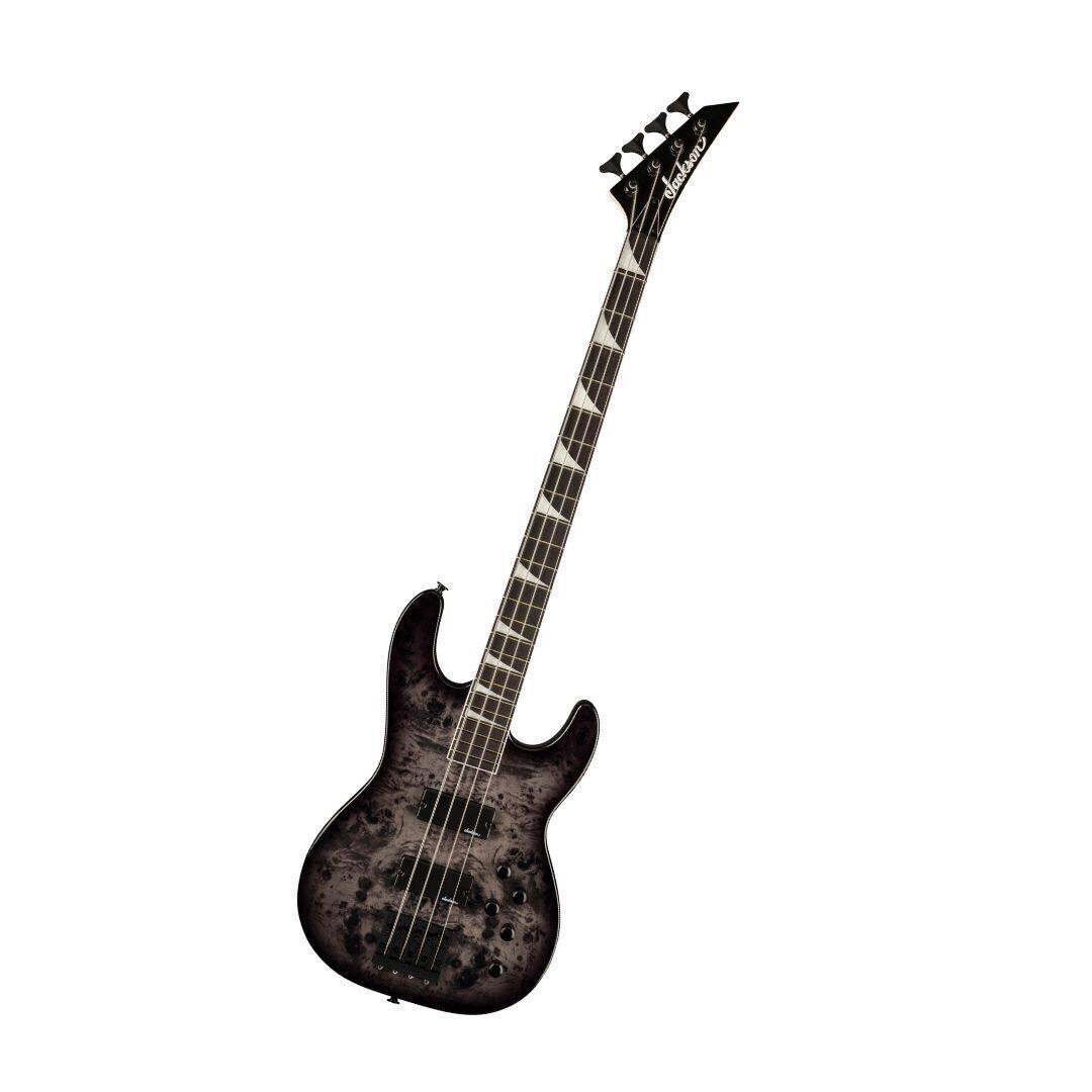 Left. Jackson - Jackson JS Series Concert Bass CB JS3P Bass Guitar - Transparent Black.