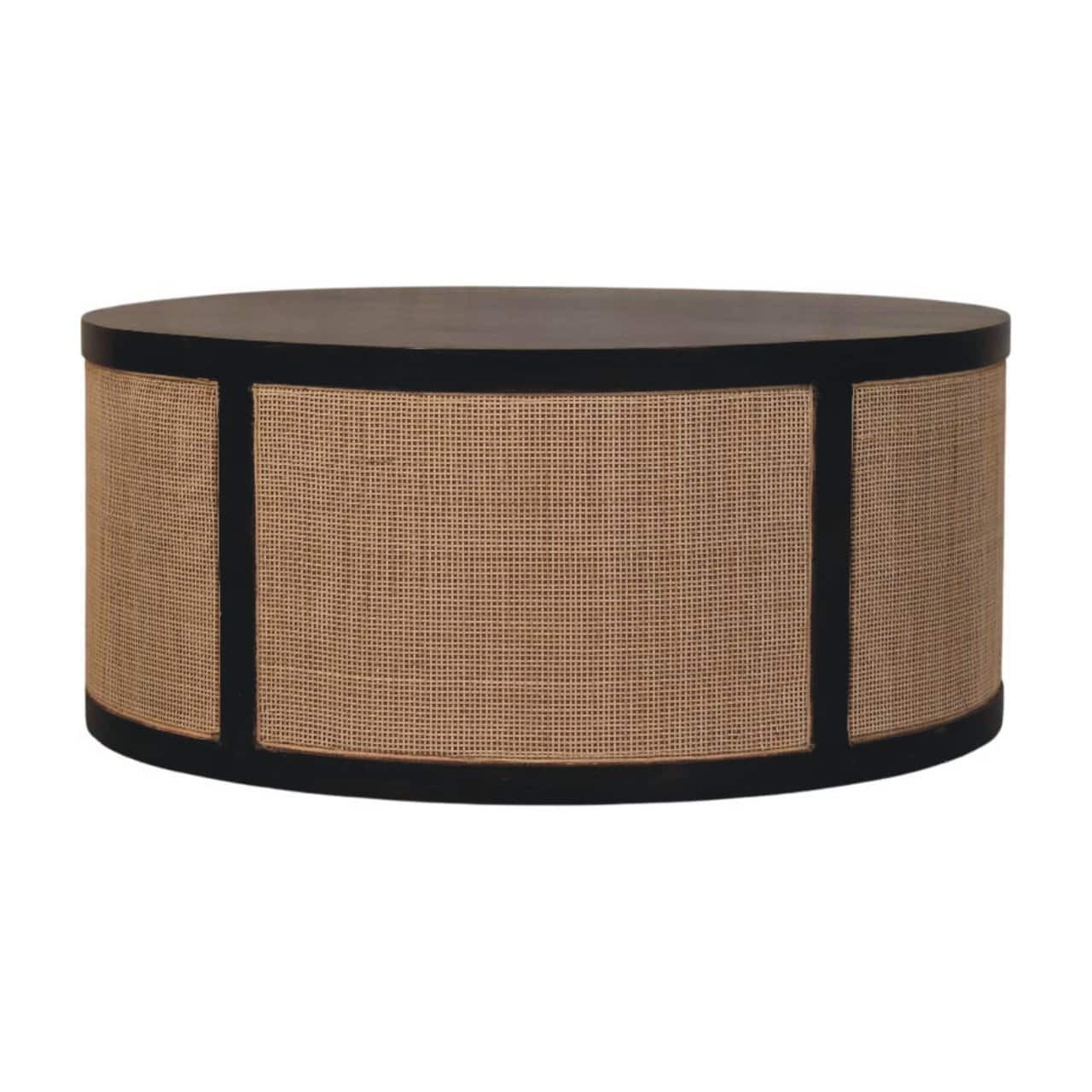 Artisan Furniture - Solid Wood Monaco Round Rattan Centerpiece - Brown