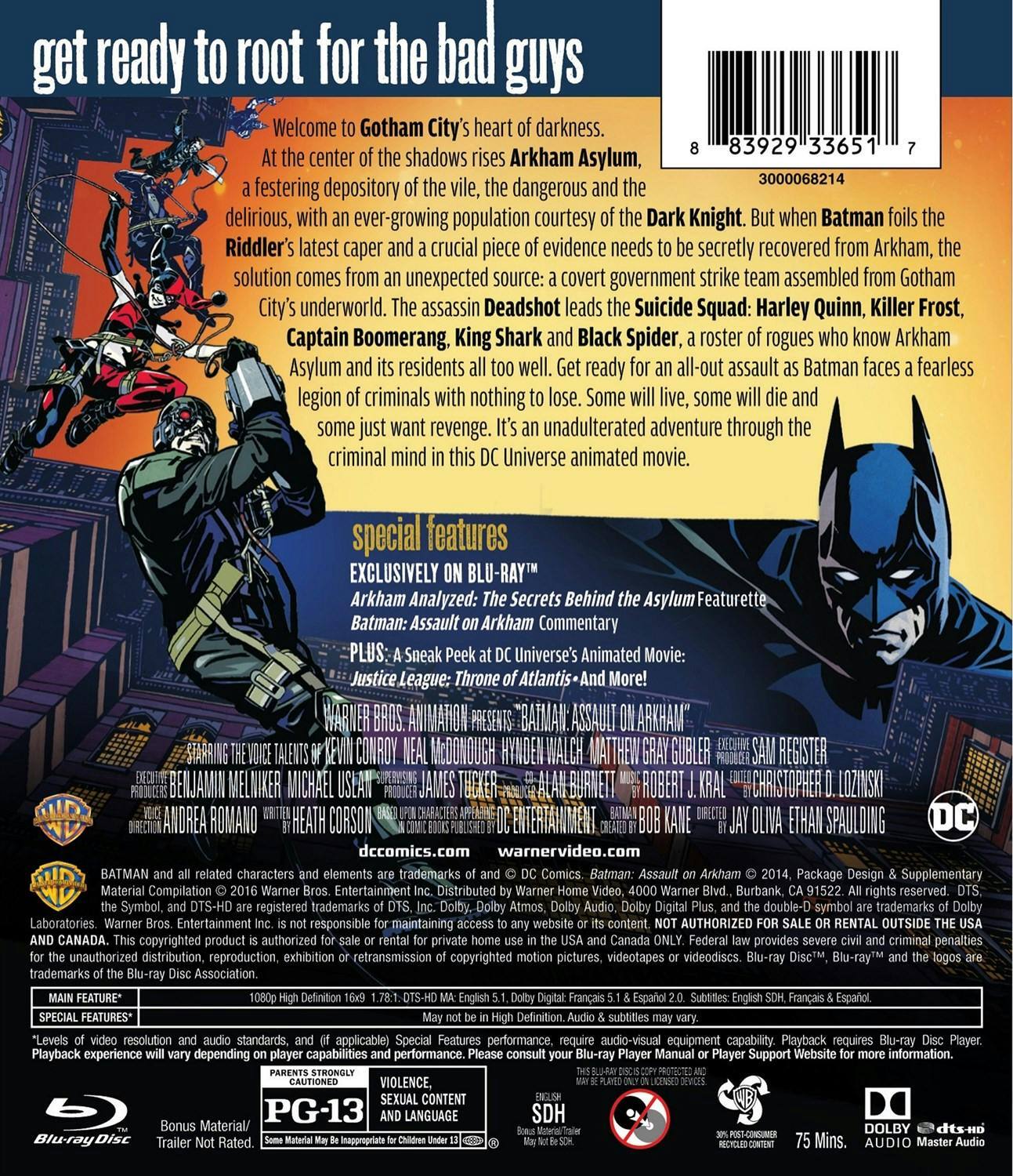 Batman: Assault On Arkham [Blu ray] [Standard] - Best Buy