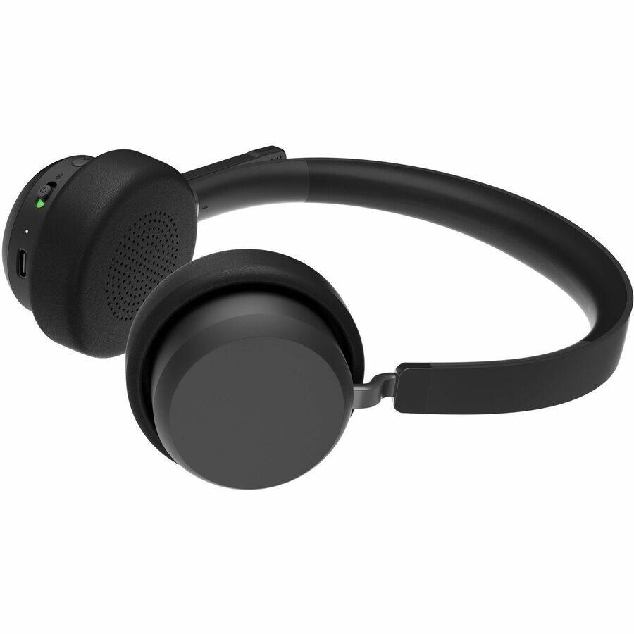 Alt View 7. Lenovo - Lenovo Wireless VoIP Headset - Microsoft Teams Certification - Stereo - Wireless - Bluetooth - Over-the-head, On-ear - Unknown.