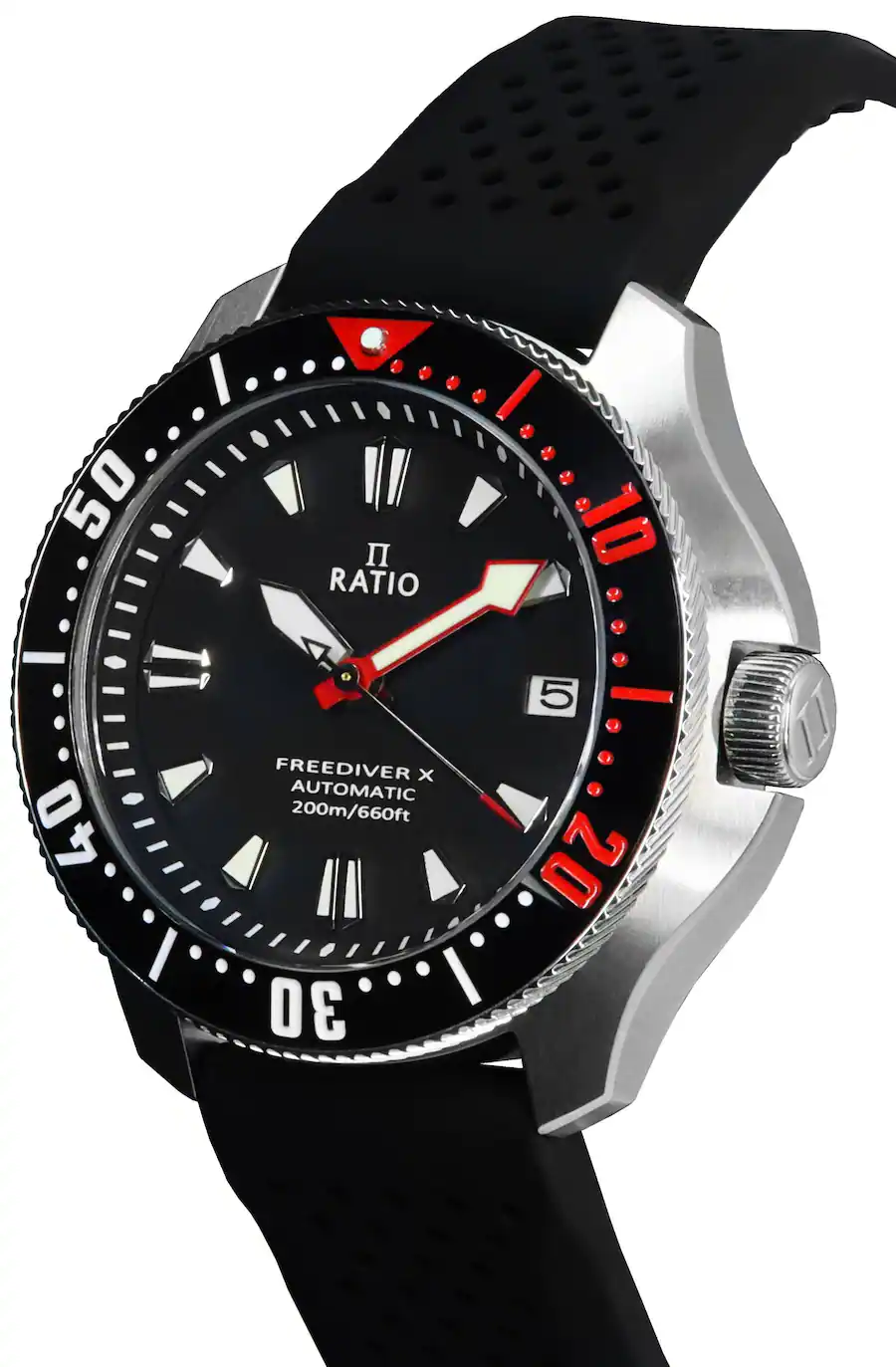 Acquista Orologio da uomo Ratio FreeDiver professionale con zaffiro quadrante nero al quarzo Acquista Orologio da uomo Ratio FreeDiver professionale con zaffiro quadrante nero al quarzo