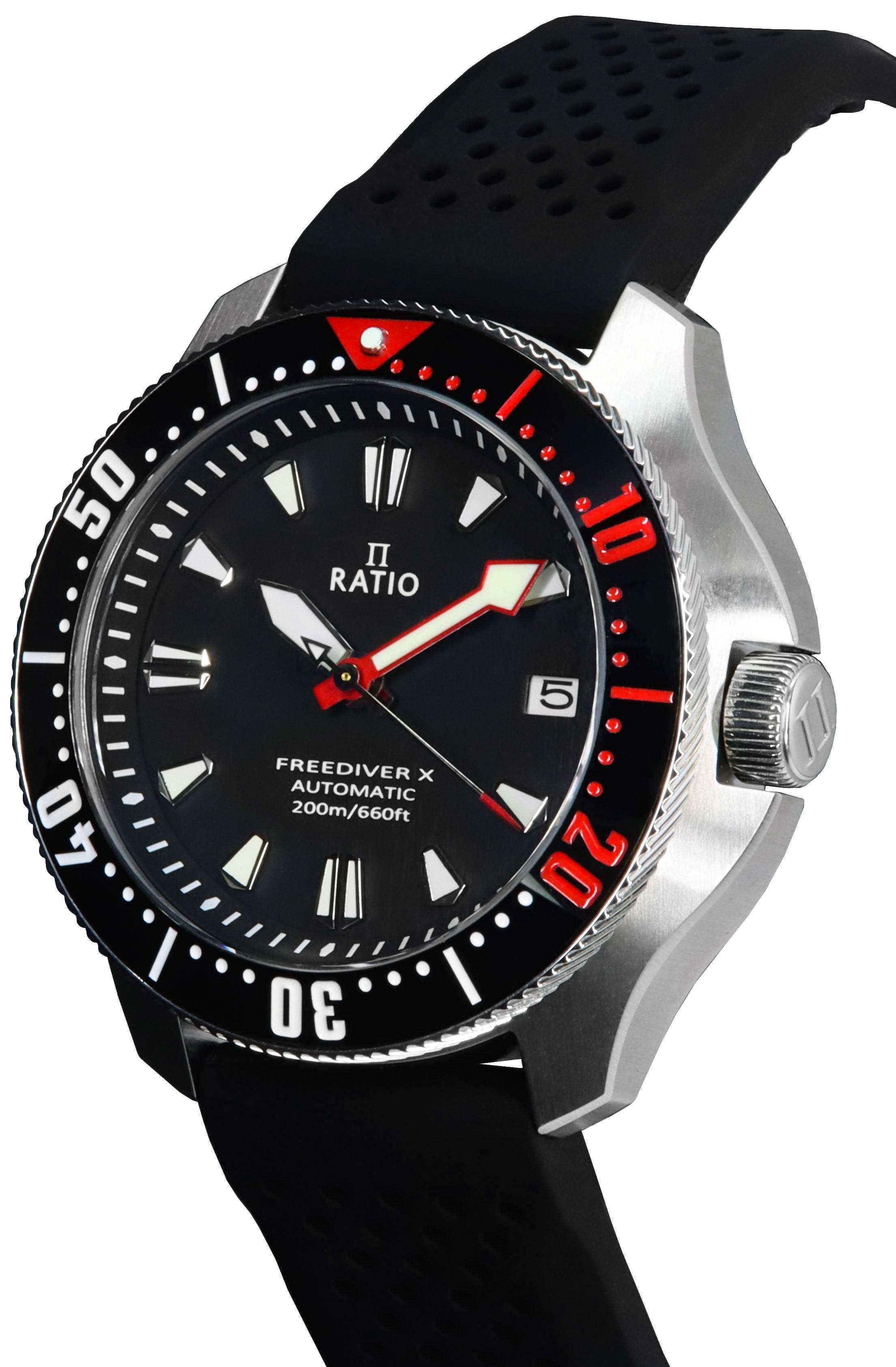 50  
RATIO - II  
FREEDIVER X  
AUTOMATIC  
200m/660ft  

40 30 5 20