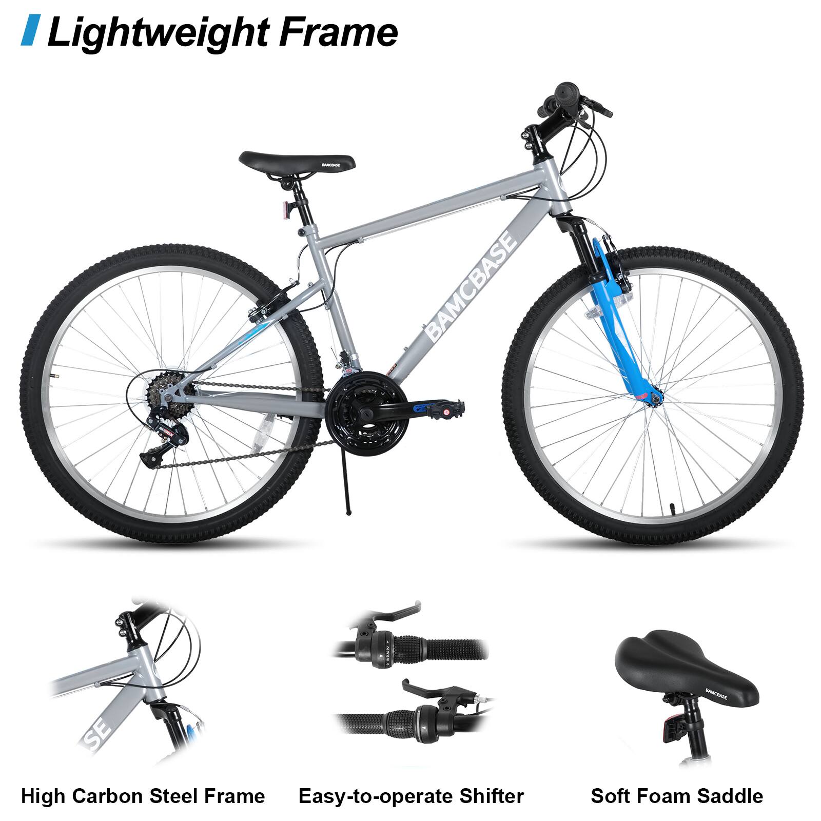 Lightweight Frame  
BAMCBASE SE  
High Carbon Steel Frame  
Easy-to-operate Shifter  
Soft Foam Saddle