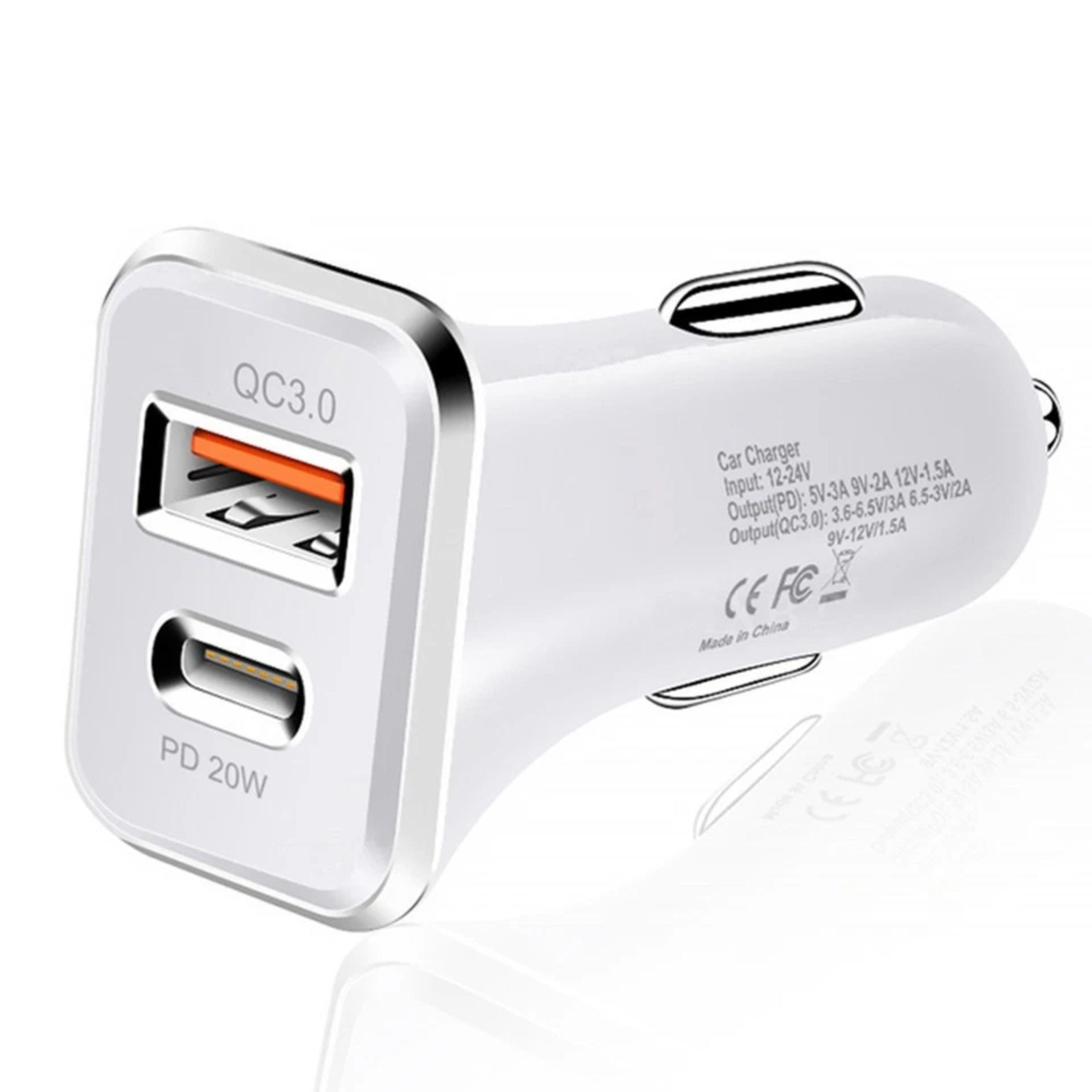Kitcheniva - Quick Charge USB Car Charger 2 Port White price history on PriceWatchPro