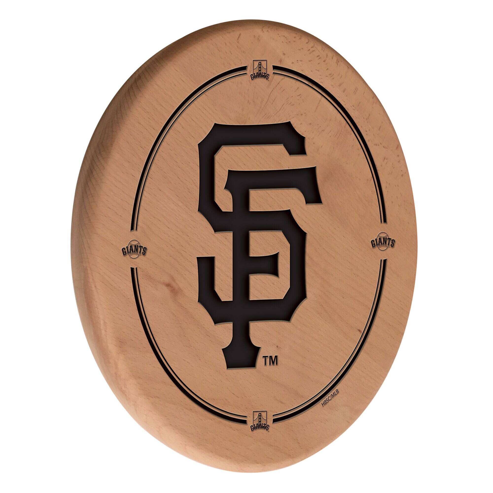 Natural San Francisco Giants 13" Laser Engraved Solid Wood Sign