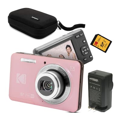Kodak PixPro Friendly Zoom FZ55 16MP FHD Digital Camera (Pastel Kodak PixPro Friendly Zoom FZ55 16MP FHD Digital Camera (Pastel