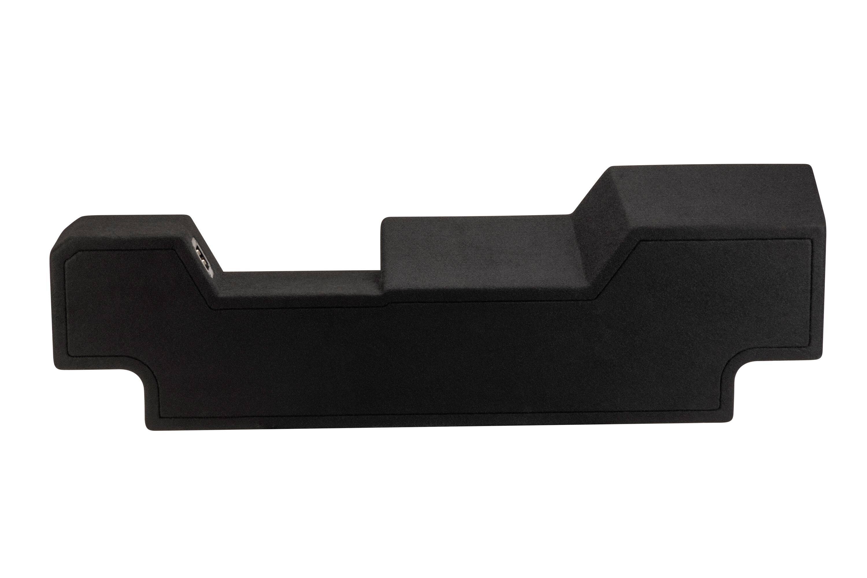 Alt View 1. KICKER - L7T 5th Generation Custom Fit Dual 10" 2-Ohm Down Firing Enclosure Subwoofer for Select Dodge Rams - Black.