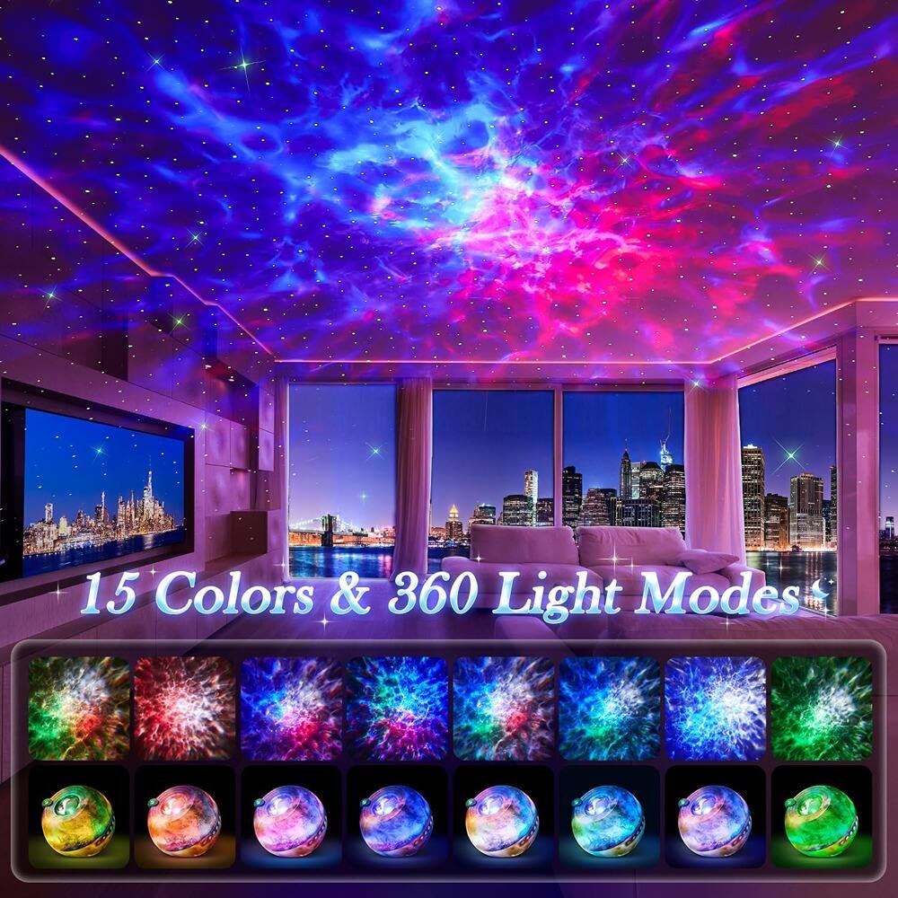 15 Colors & 360 Light Modes