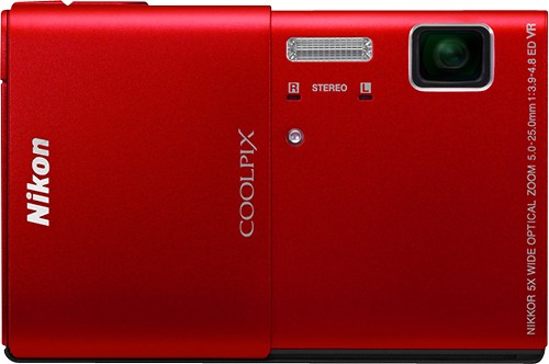  Nikon - Coolpix S100 16.0-Megapixel Digital Camera - Red