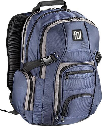 Angle Standard. fūl - Improv Backpack Laptop Case - Navy Blue.