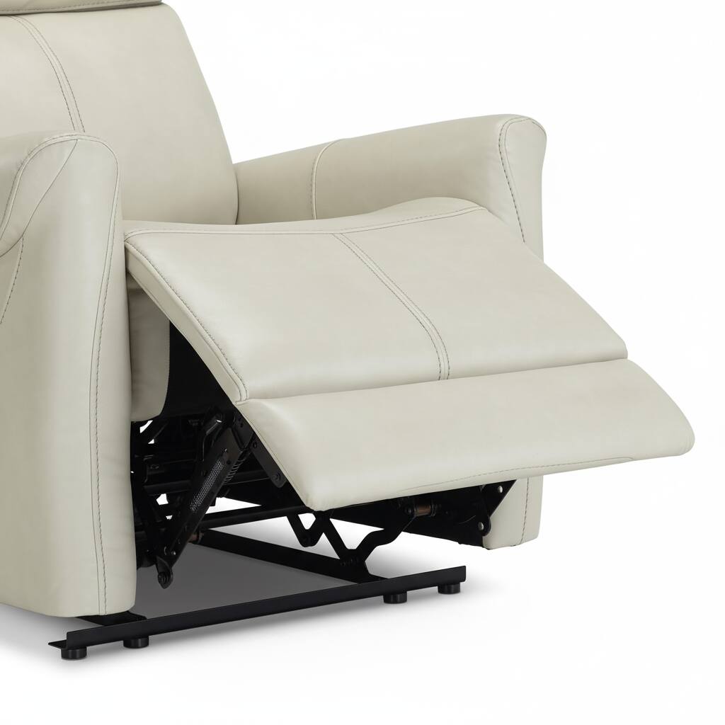 Alt View 6. AOITUN - Leather Recliner Chair with Adjustable Arm and Longer Footrest for Living Room and Nursery - Beige.
