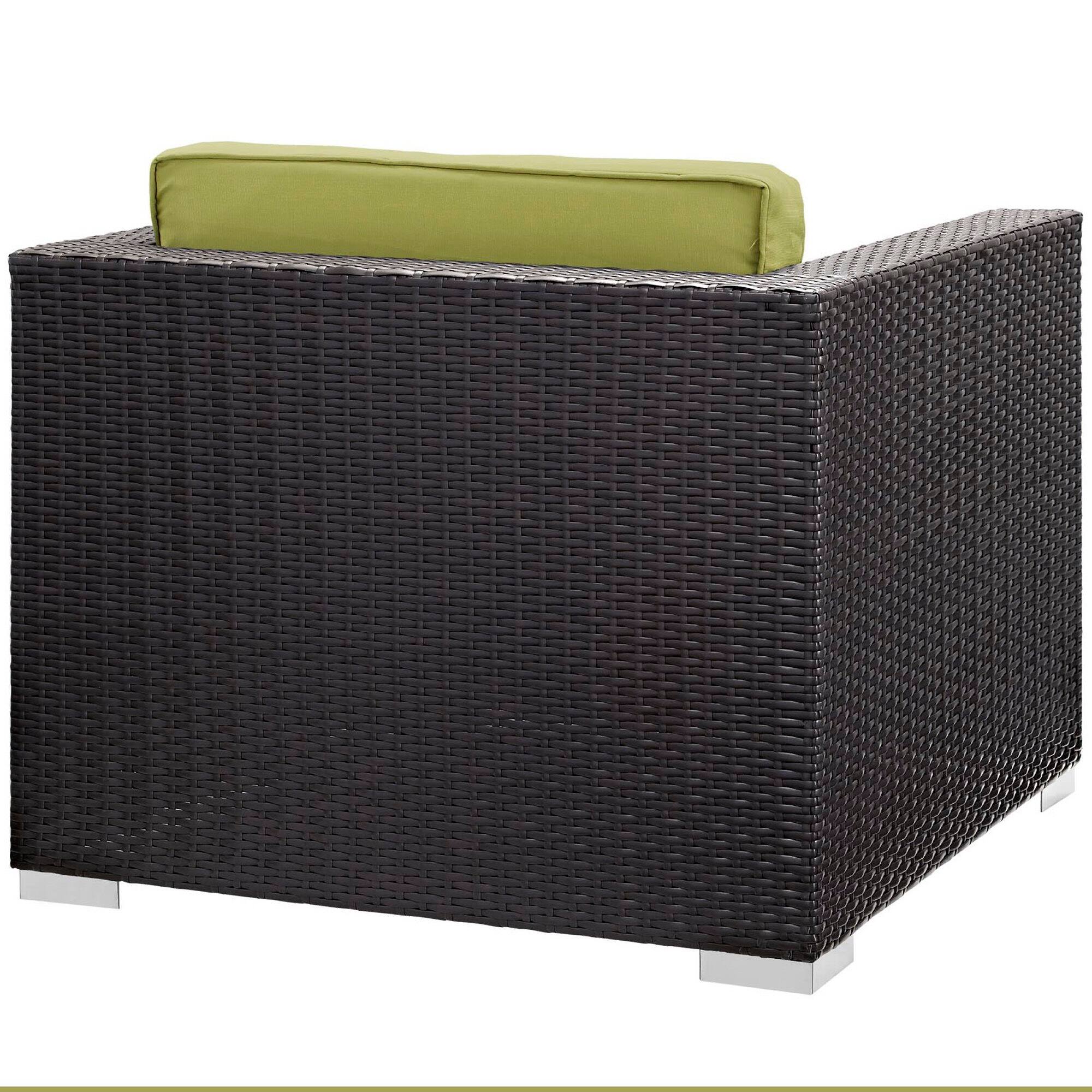 Left. Modway - Gather Outdoor Patio Armchair by Modway - Espresso Peridot.