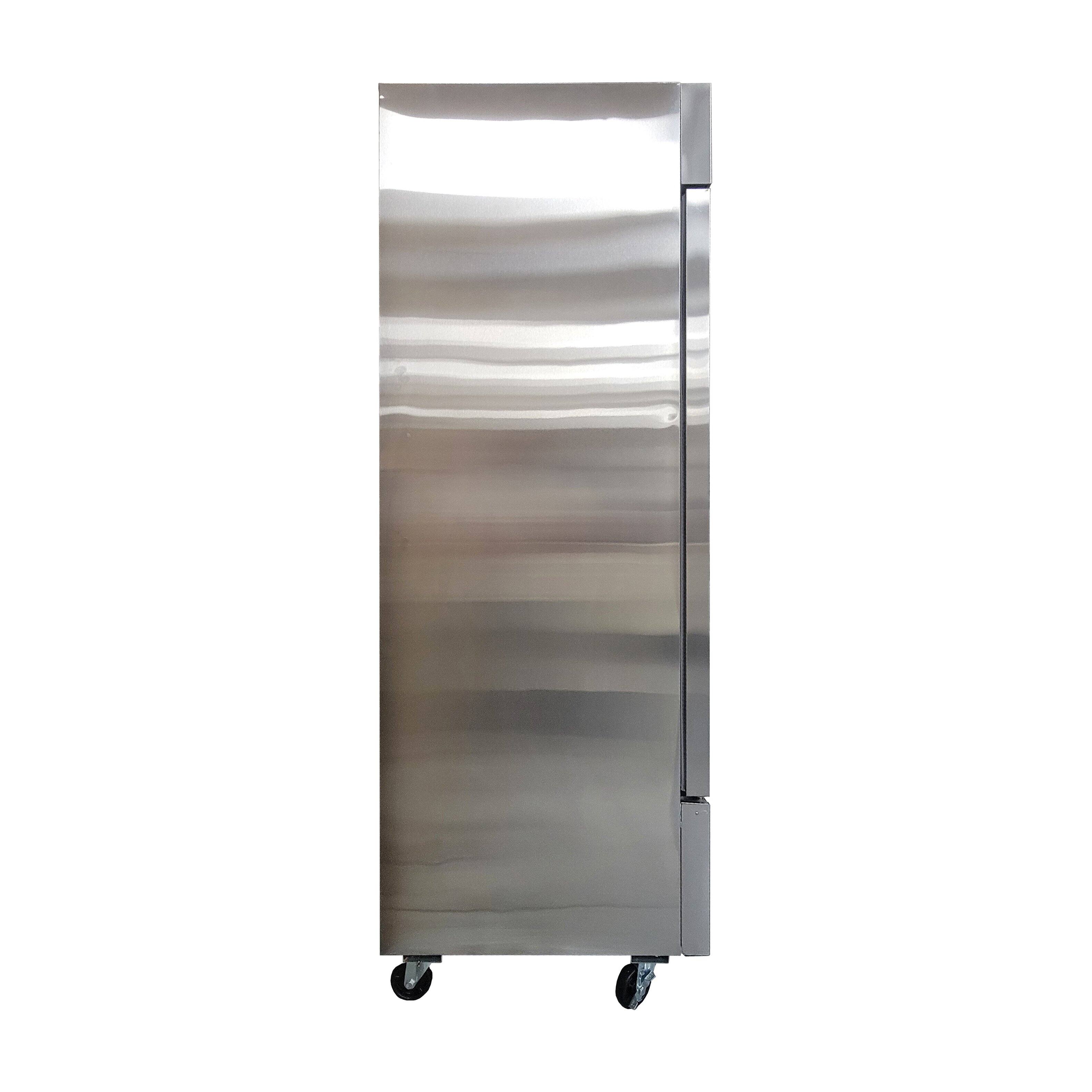 Alt View 8. Magic Chef - Commercial 27.6 cu. ft. Auto Defrost Double Door Freezer in Stainless Steel - Stainless Steel.