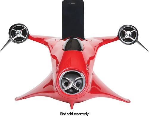 Front Standard. Amethyst - X-1 Speaker Docking System for Apple® iPod® and iPhone® - Red.