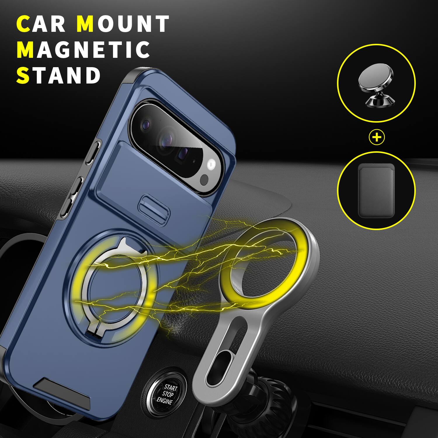 CAR MOUNT MAGNETIC STAND

START STOP ENGINE