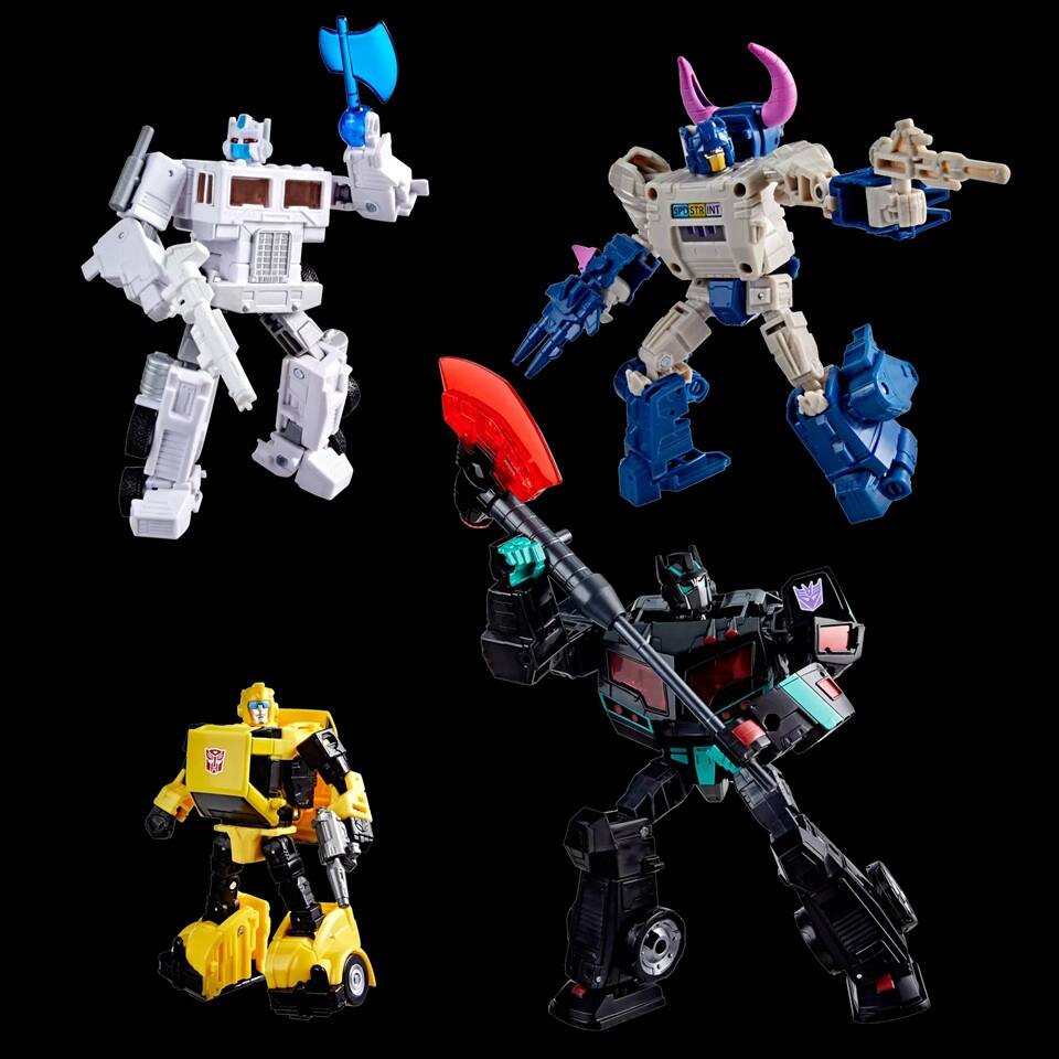 Front. Transformers - Autobots vs Decepticons Set of 4 | Transformers: Age of the Primes | Hasbro, Takara Tomy.