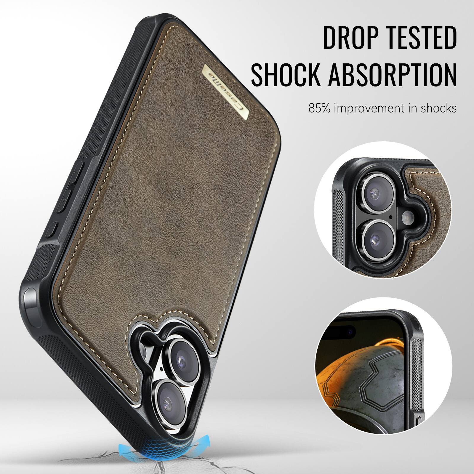 DROP TESTED SHOCK ABSORPTION  
85% improvement in shocks