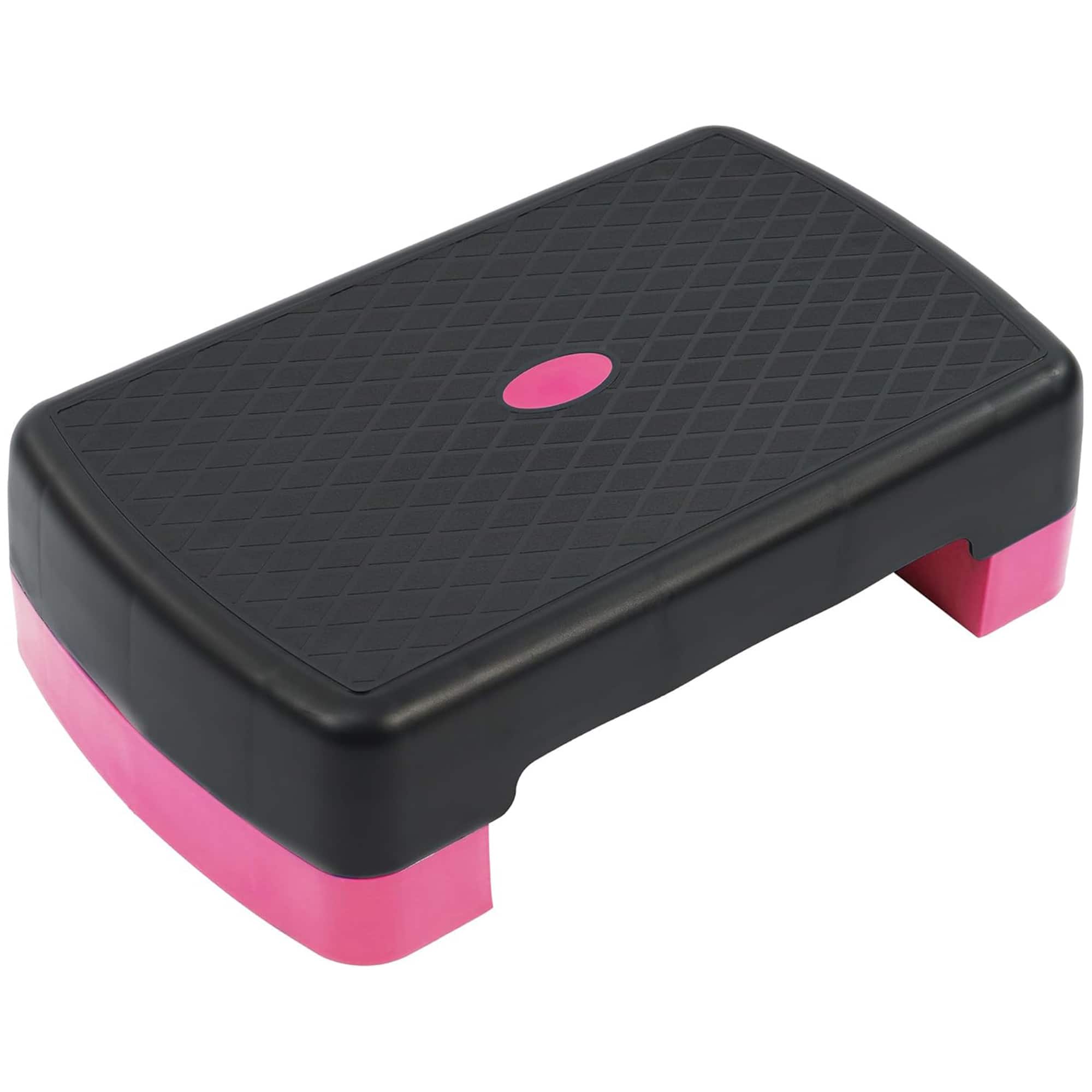 "Fitvids - 18"" Workout Aerobic Stepper Platform with Adjustable Risers, Black/ - Pink" price history on PriceWatchPro