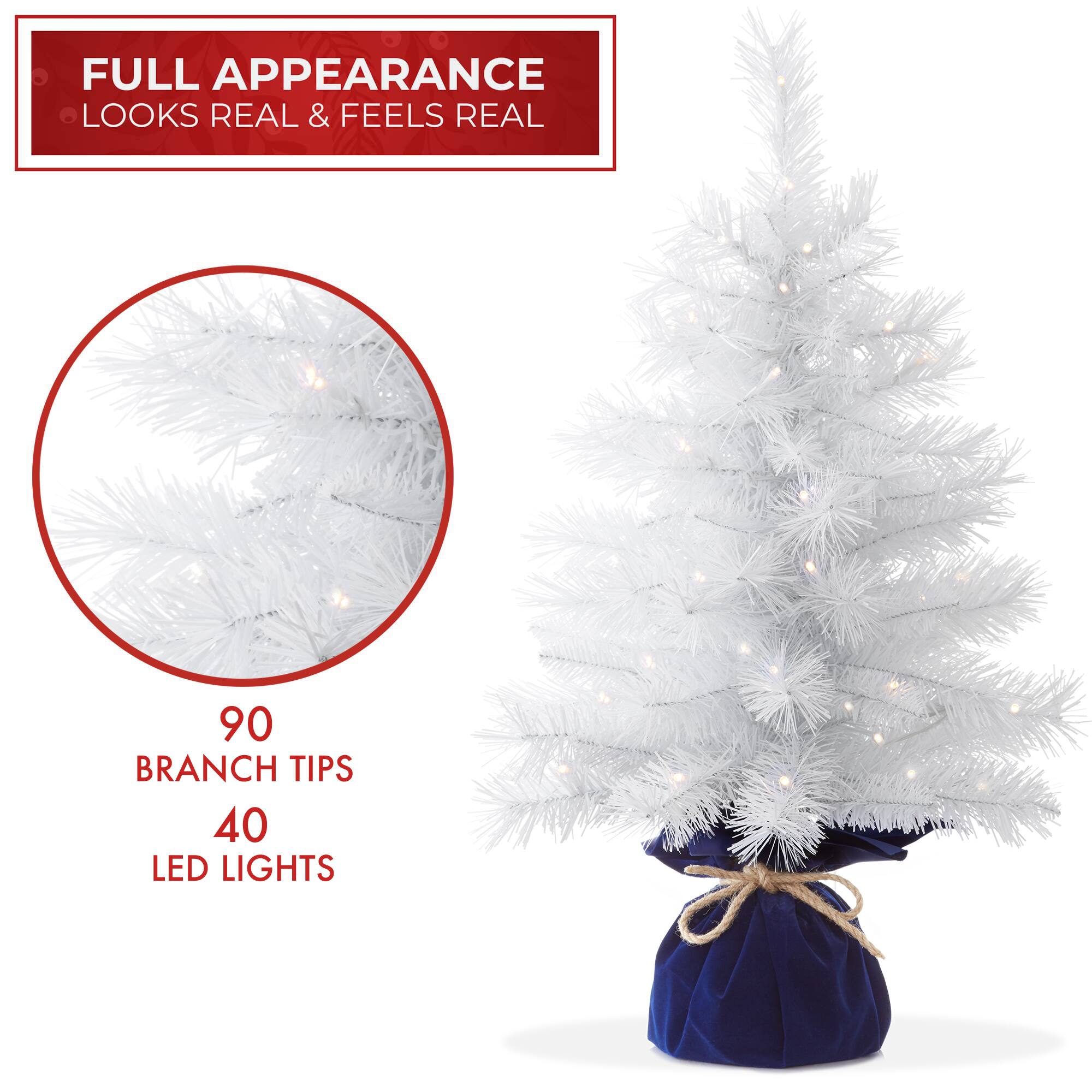 FULL APPEARANCE  
LOOKS REAL & FEELS REAL  

90 BRANCH TIPS  
40 LED LIGHTS
