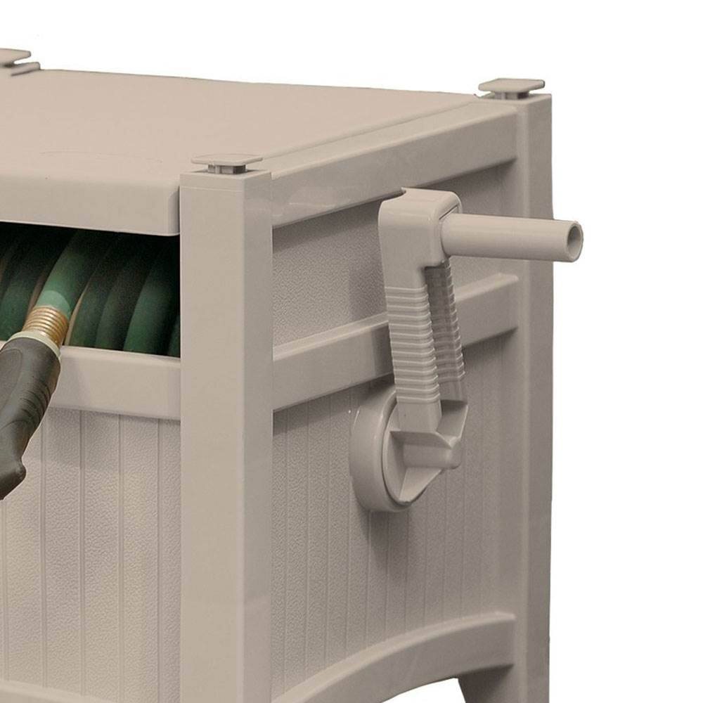 Alt View 7. Suncast - Suncast 100 Ft Capacity Stationary Resin 5/8" Garden Hose Reel Hideaway (2 Pack).