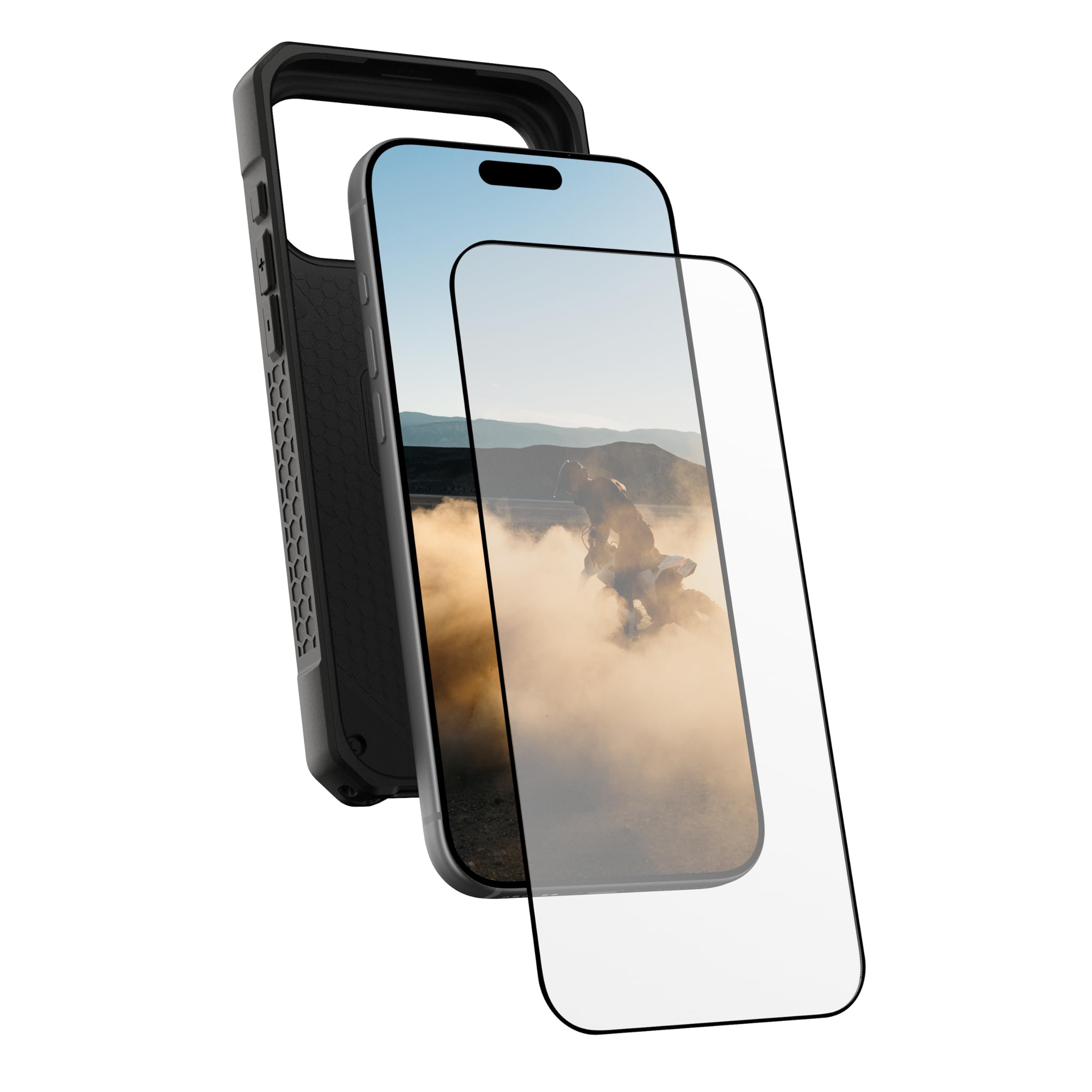 Alt View 5. UAG - iPhone 17 Pro Max Screen Protector - Ultra Premium German Schott High Aluminum Glass, Anti-Fingerprint & Anti-Reflective - Ultra Clear.